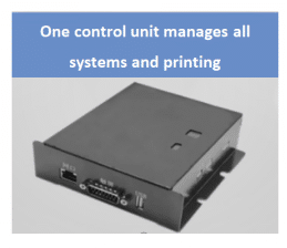 KFBIO utiliza una unidad de control que gestiona todos los sistemas y la impresión.